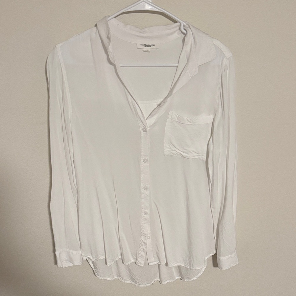 White Button-Up Blouse
